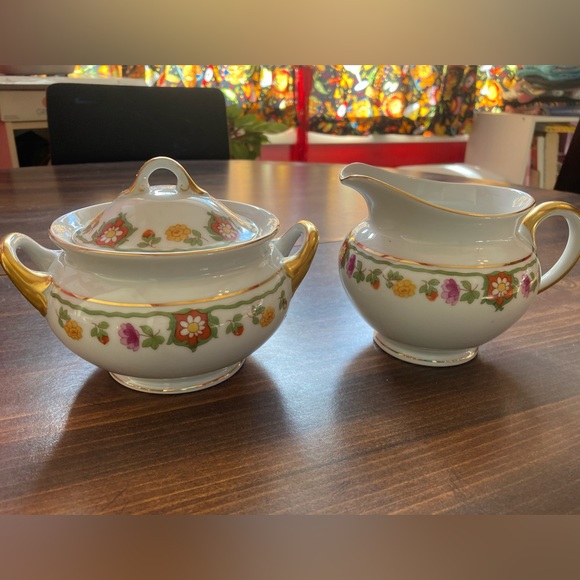 Pirken Hammer Other - Epiag Pirken Hammer Chester Czechoslovakia Stratford porcelain cream/sugar set